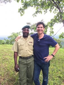 With Innocent Mburanumwe, Warden of Virunga's Southern Sector and ardent defender of Virunga National Park.