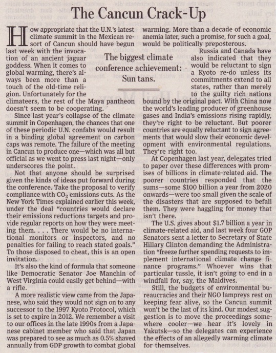 WSJ Editorial 11Dec10