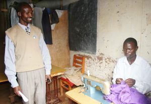 Henry with tailoring class