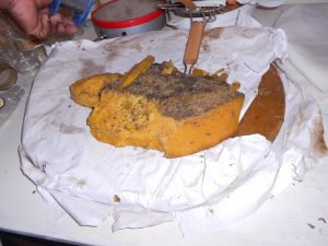 Sample of bee wax for making candles