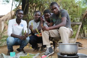 Project on making candles using bee wax and pawpapw stalks-3